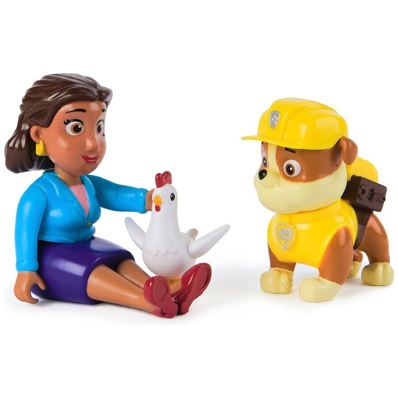 PATRULA CATELUSILOR SET FIGURINE EROI DE SALVARE RUBBLE SI MAYOR GOODWAY [4]