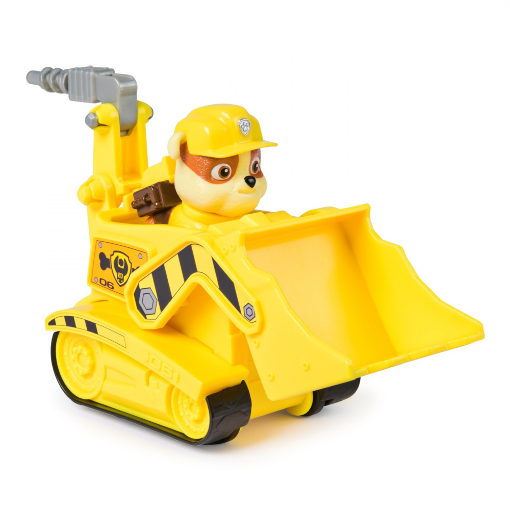 PATRULA CATELUSILOR SET VEHICUL DE BAZA BULDOZER SI FIGURINA RUBBLE [7]