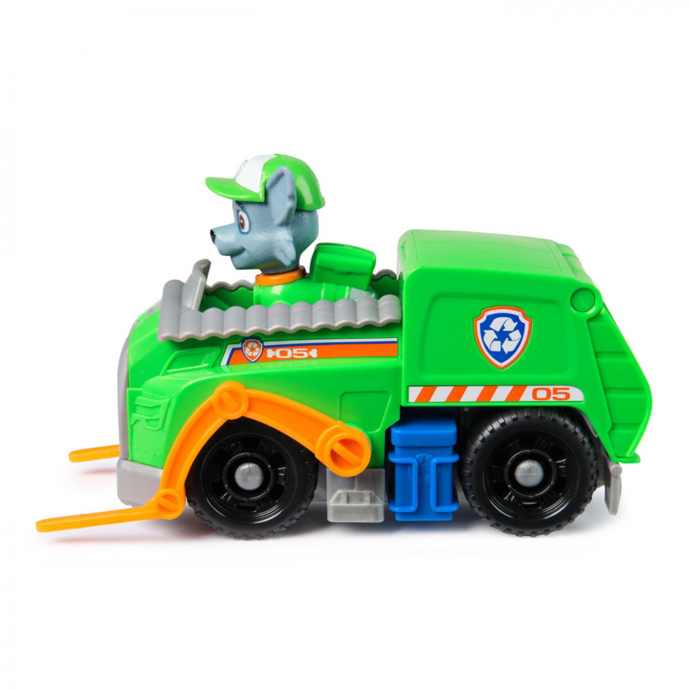 PATRULA CATELUSILOR SET VEHICUL DE BAZA CAMIONUL DE RECICLARE  SI FIGURINA ROCKY [9]