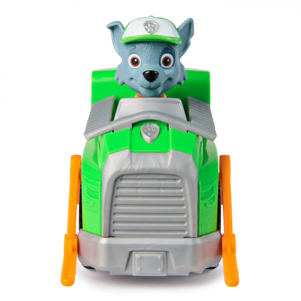 PATRULA CATELUSILOR SET VEHICUL DE BAZA CAMIONUL DE RECICLARE  SI FIGURINA ROCKY [7]