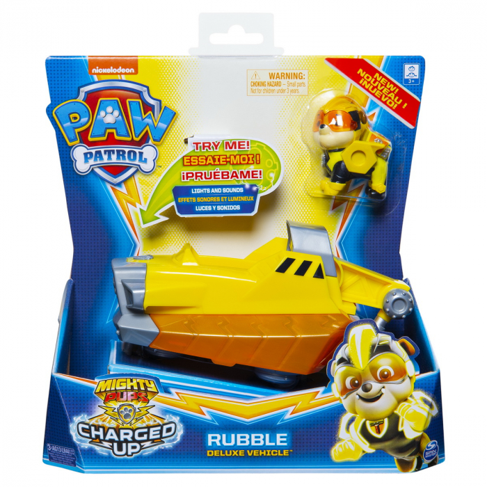 Patrula catelusilor vehicul cu figurina rubble sunete si lumini [1]