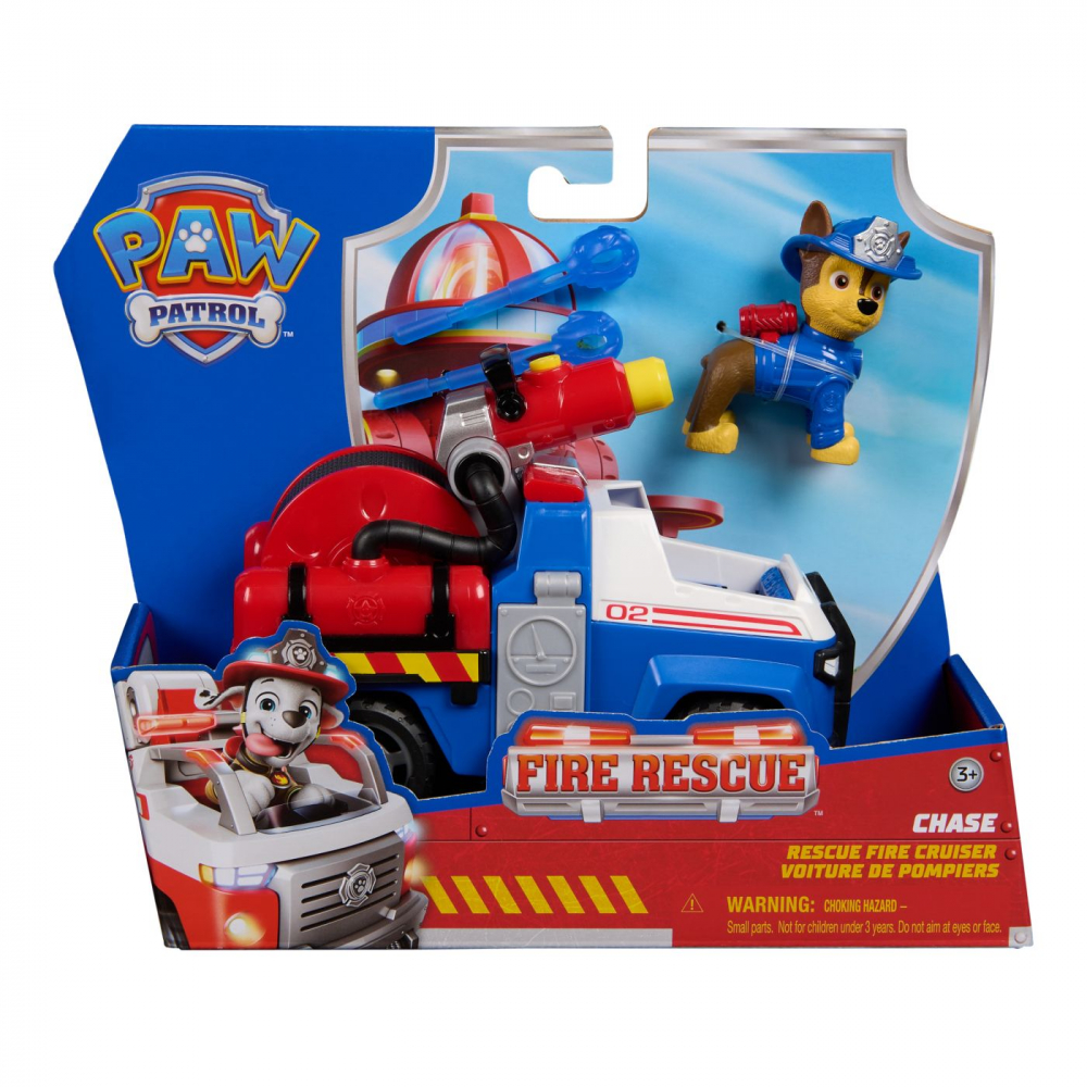 PATRULA CATELUSILOR VEHICUL DE SALVARE MASINA DE POMPIERI SI FIGURINA CHASE [1]