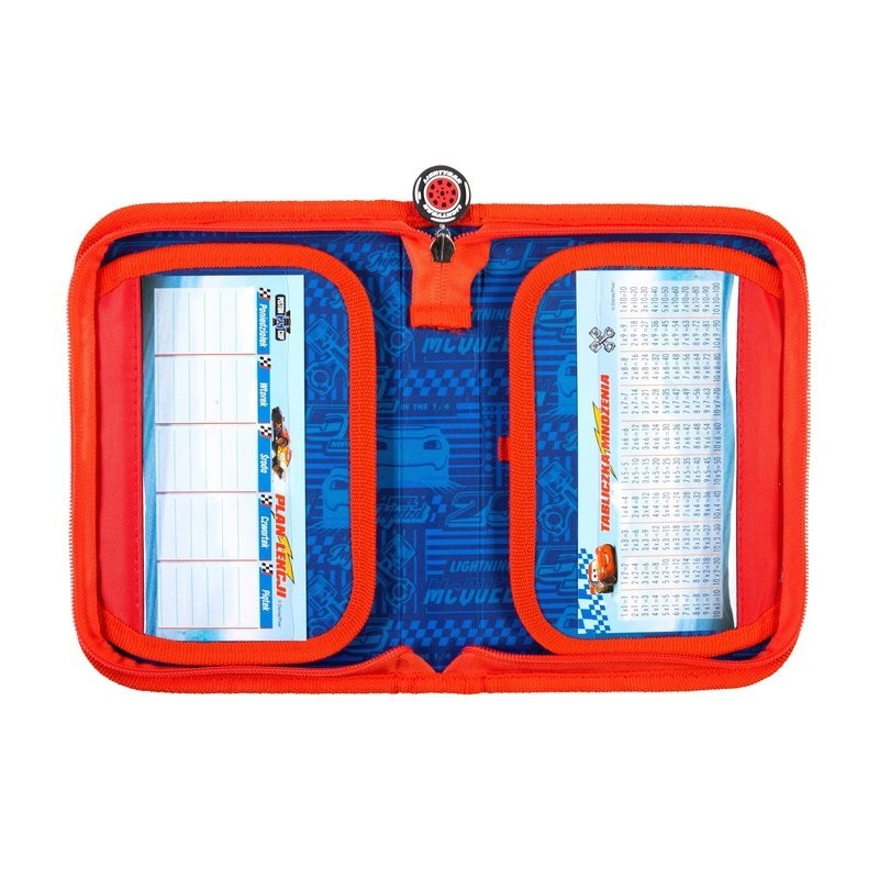 Penar neechipat Cars,1 compartiment, 2 extensii, albastru cu rosu,20x14x4 cm [3]