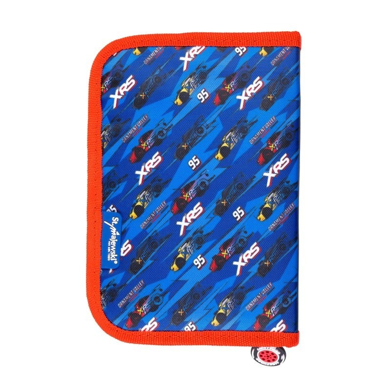 Penar neechipat Cars,1 compartiment, 2 extensii, albastru cu rosu,20x14x4 cm [4]