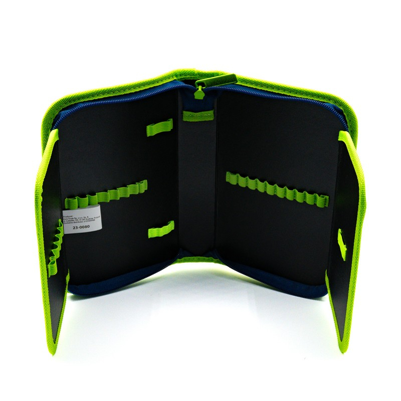 Penar neechipat Fotbal,1 compartiment, 2 extensii, albastru cu verde,20x14x4 cm [3]