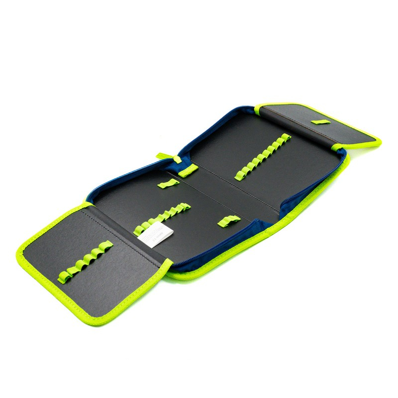 Penar neechipat Fotbal,1 compartiment, 2 extensii, albastru cu verde,20x14x4 cm [4]
