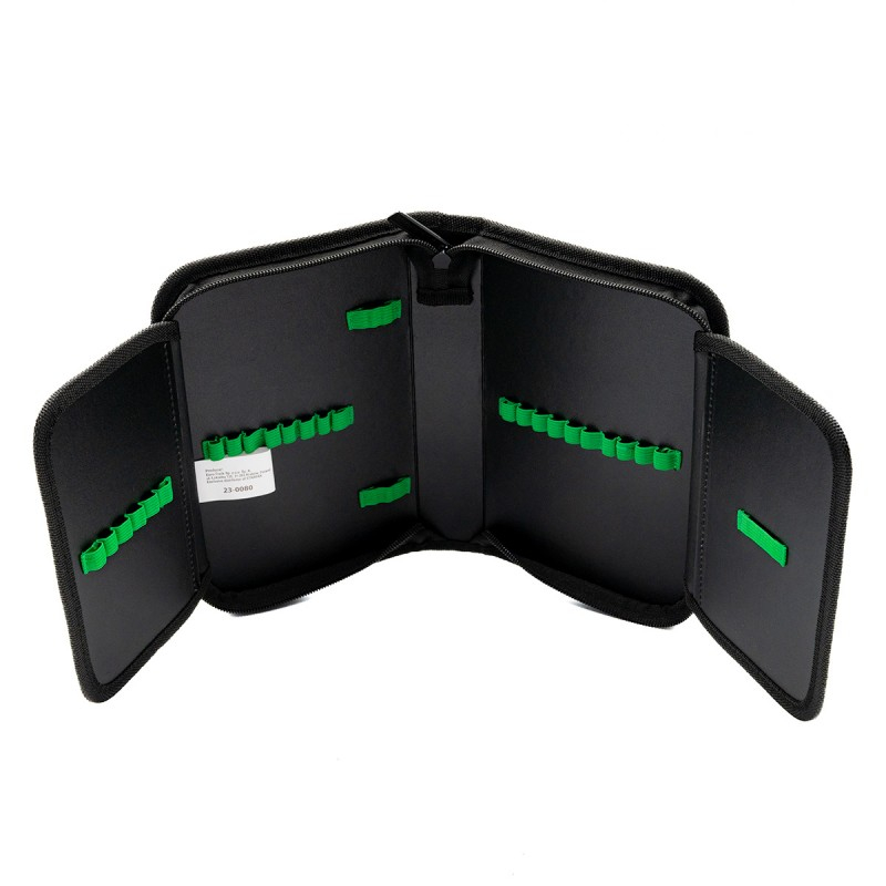 Penar neechipat Fotbal,1 compartiment, 2 extensii, negru cu verde,20x14x4 cm [4]