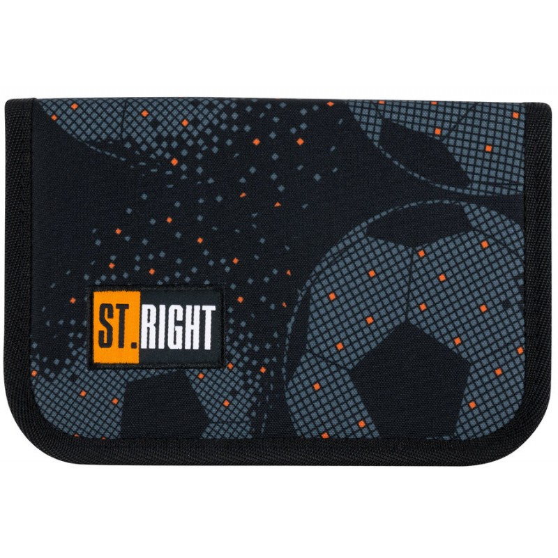 Penar neechipat Fotbal,1 compartiment, 2 extensii, negru,textil,20x14x4 cm [1]