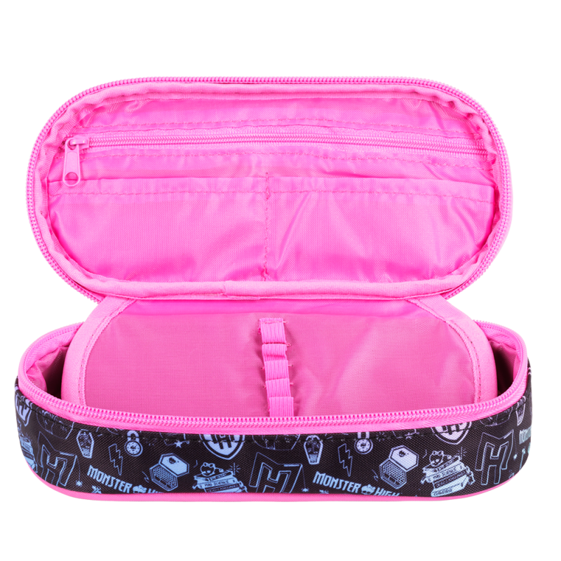 Penar neechipat Monster high, 1compartiment, 1 extensie, negru cu mov,23x11x6 cm [2]