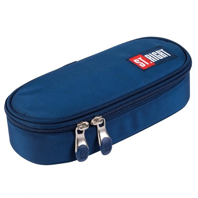 Penar neechipat Navy Blue, 1 compartiment, 1 extensie, bleumarin,23x11x6 cm [3]