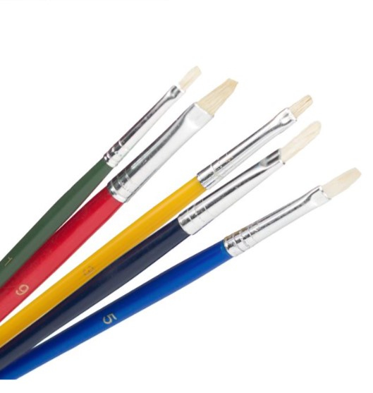 Pensula multicolor cu varf plat [2]