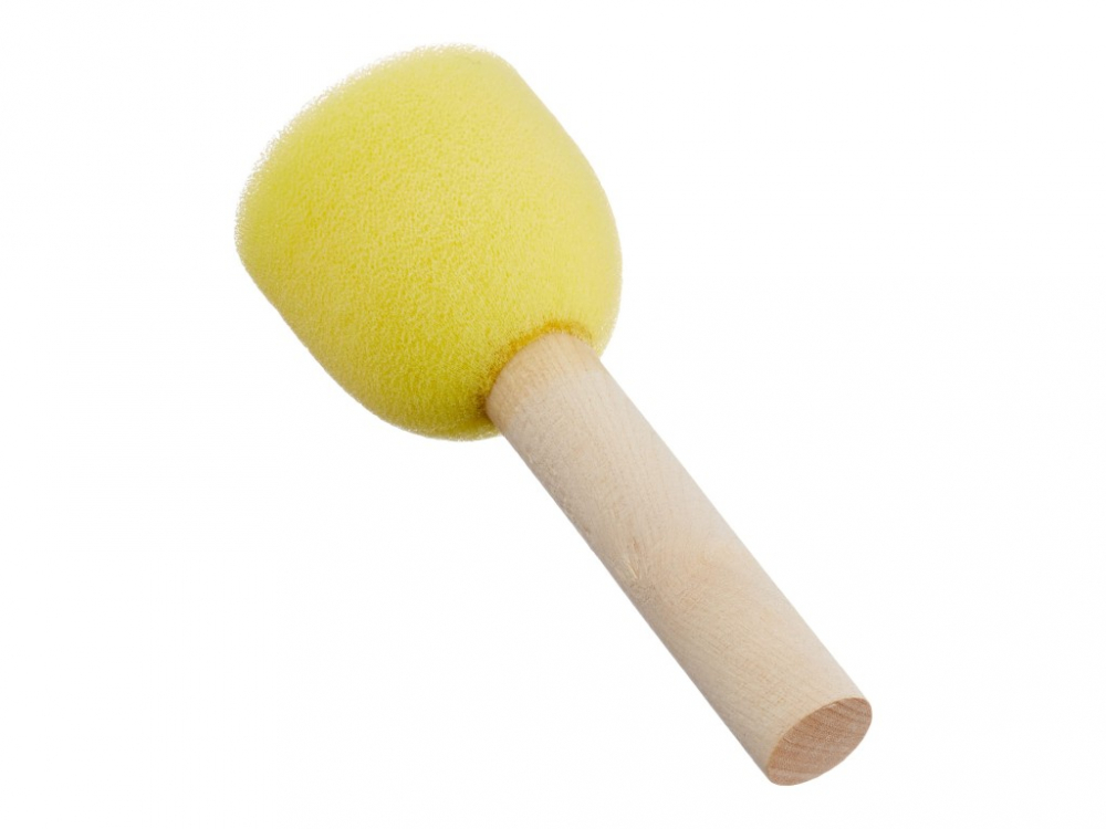 Pensulă specială din spumă cu maner din lemn Kreul, 4 pensule/set, diverse dimensiuni [3]