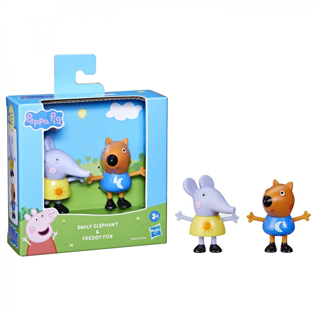 PEPPA PIG PRIETENI BUNI SET 2 FIGURINE ELEFANTUL EMILY SI VULPITA FREDDY [3]