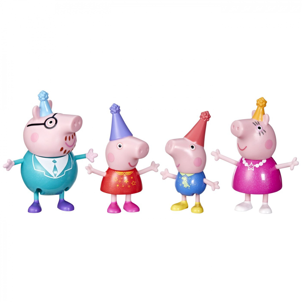 PEPPA PIG SET FIGURINE PETRECERE IN FAMILIA PIG