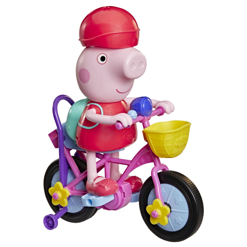 PEPPA PIG SET GATA DE PEDALAT PAPUSA PEPPA CU BICICLETA SI ACCESORII [8]