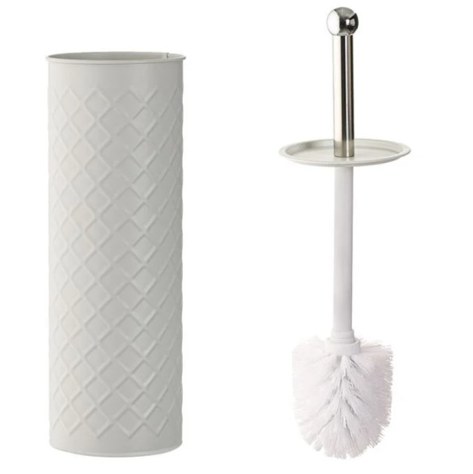 Set 2 accesorii pentru baie format din cos de gunoi si perie Wc cu suport [5]