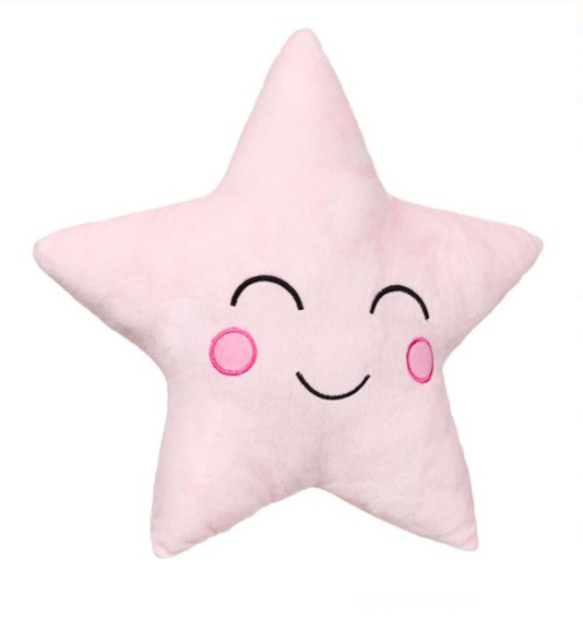 Pernă decorativă pentru copii cu design Stea, Roz [2]