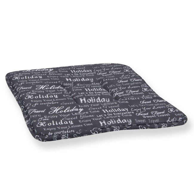 Perna pentru scaun cu imprimeu mesaje motivationale,gri,39x39x2.5cm [2]