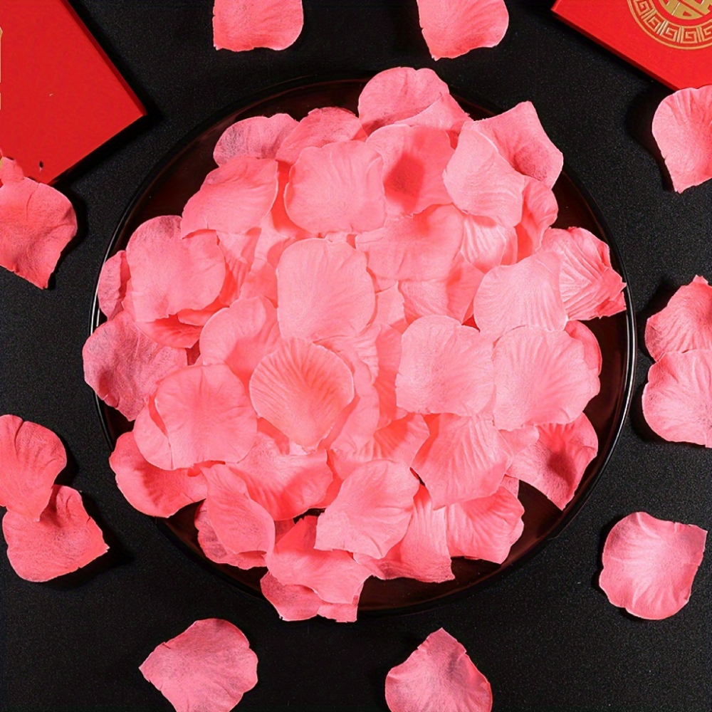 Petale artificiale de trandafir pentru activitati craft, diverse culori.100 piese, 5 cm [2]