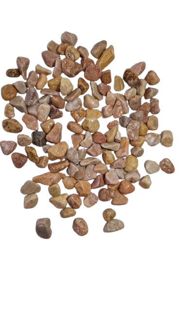 Pietricele crem decorative pentru ghiveci si proiecte DIY,1-3 cm, 400 grame