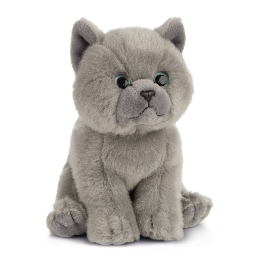 Pisică de pluș British Shorthair 16 cm – Living Nature [2]