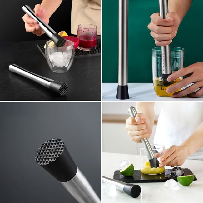 Pistil metalic pentru cocktail,inox,argintiu, 20 cm [5]