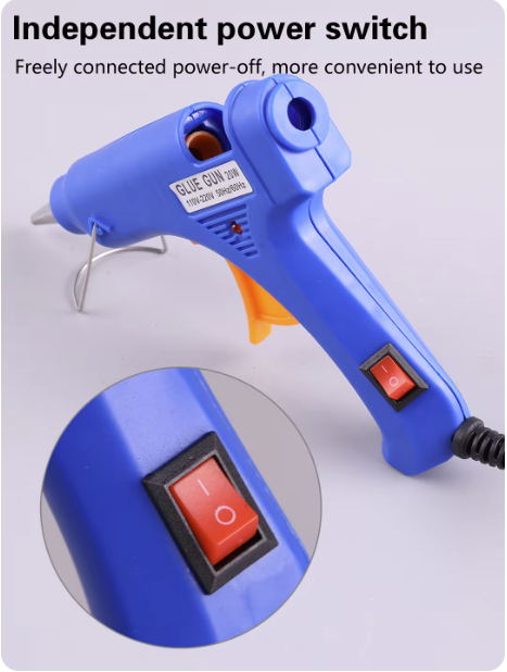 Pistol lipire la cald cu baton silicon 7-8 mm,preincalzire la cald, 20W [4]