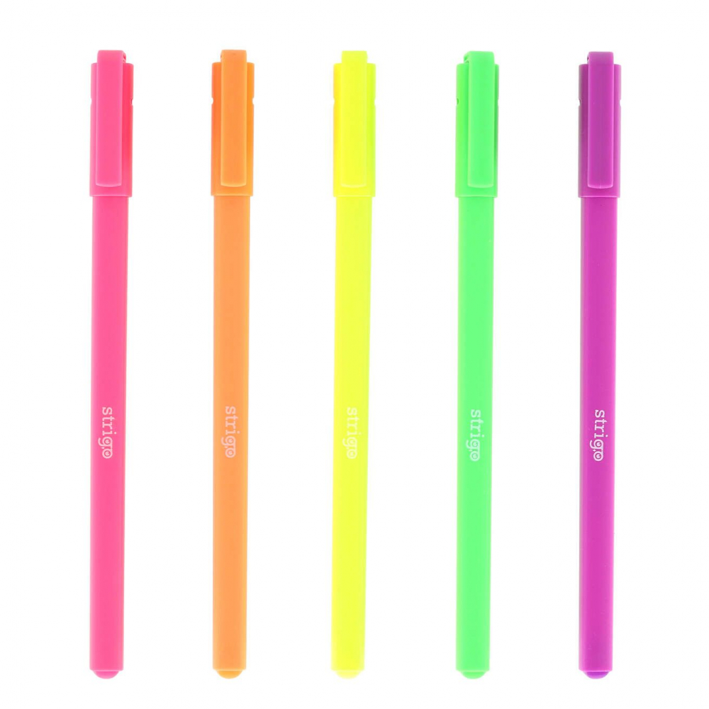 Pix cu gel Strigo in 5 culori neon,5 bucati/set [2]