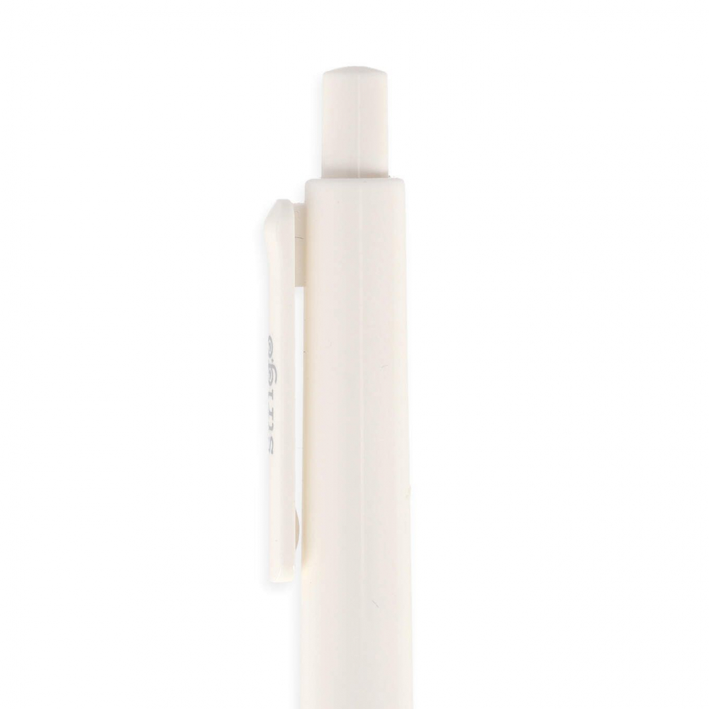 Pix cu gel Strigo Silent Click, cerneala albastra, 0.7 mm, grip ultra soft [6]
