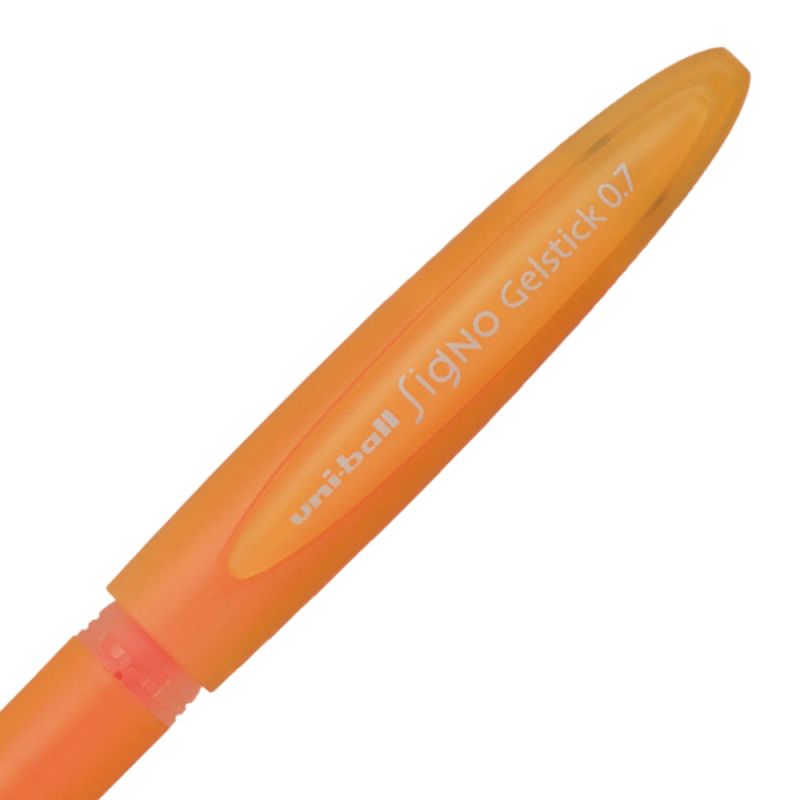 Pix cu gel Uni-ball Signo GelStick UM-170, 0.7mm, cu capac,scris portocaliu fluorescent [2]