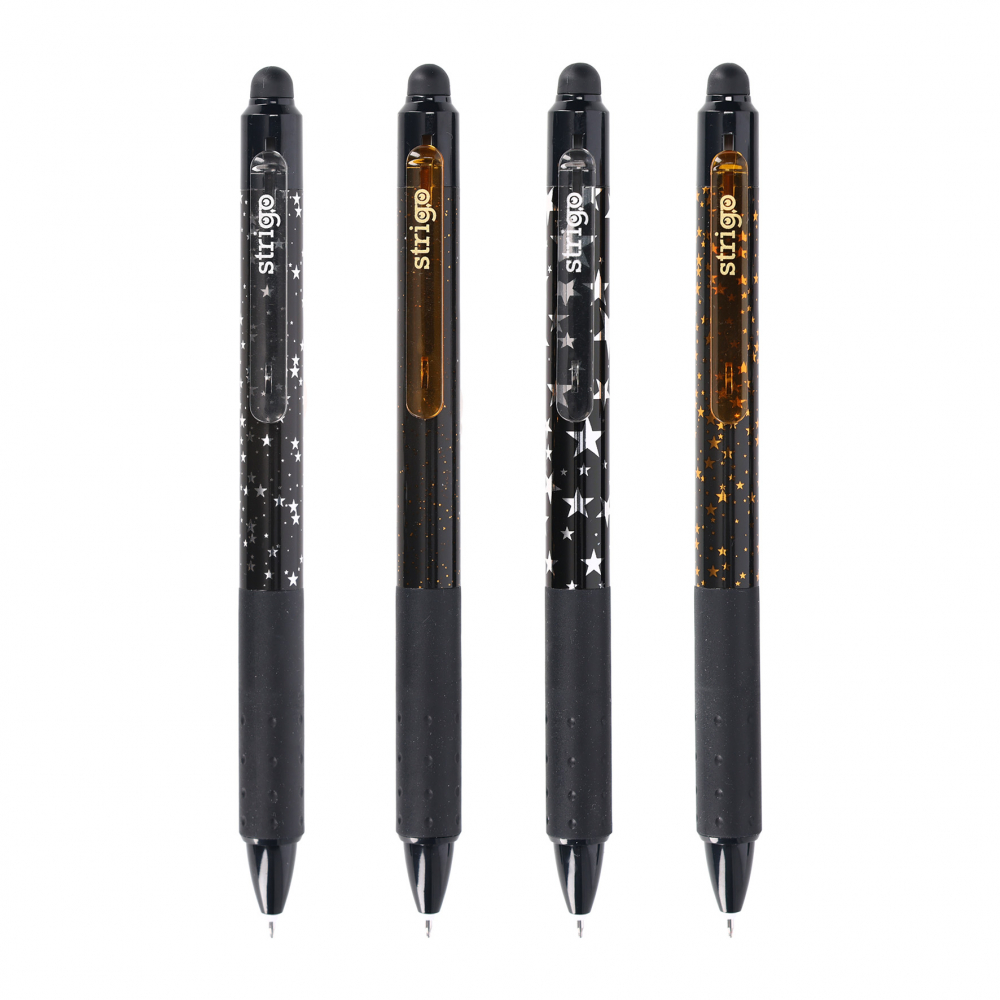 Pix Strigo Click, cerneală cu ștergere, model Stars, 0.5 mm [3]