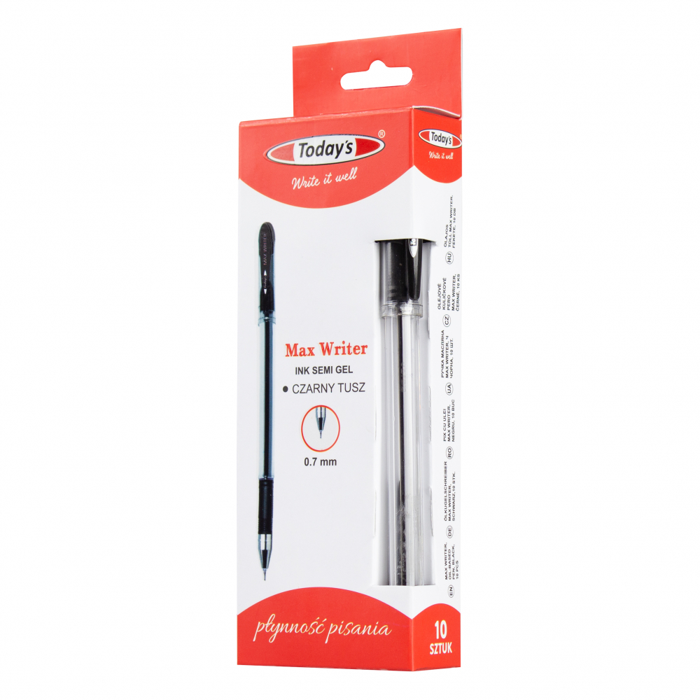 Pix TODAYS MAX WRITER semigel, negru, 0.7 mm [4]
