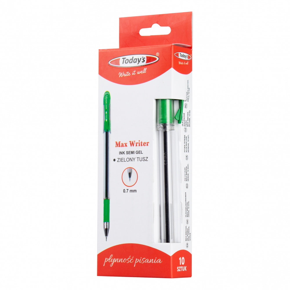 Pix TODAYS MAX WRITER semigel, verde, 0.7 mm [4]
