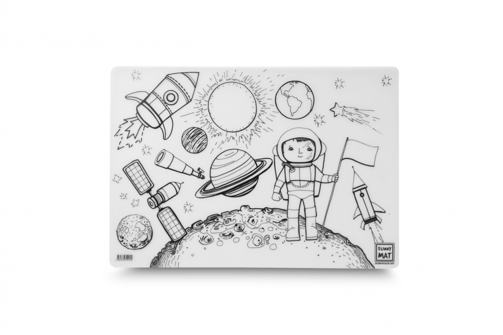 Plansa reutilizabila Funny Mat model spatiu cosmic,48x33.5 cm [2]