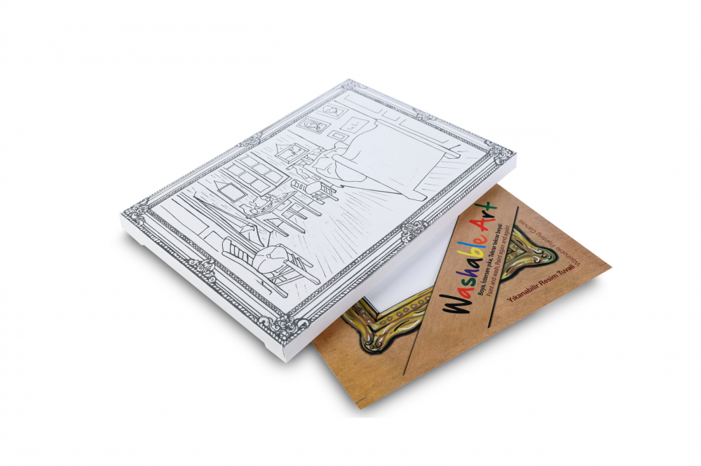Planșă Reutilizabilă de Colorat – Washable Art – Vincent van Gogh: „Camera la Arles” – 25 × 35 cm [2]