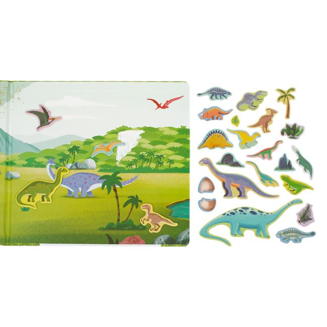 Plansa magnetica cu stickere reutilizabile dinozauri [2]
