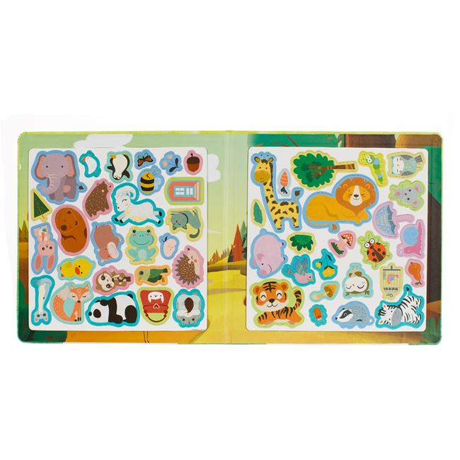 Plansa magnetica cu stickere reutilizabile Lumea animalelor [3]