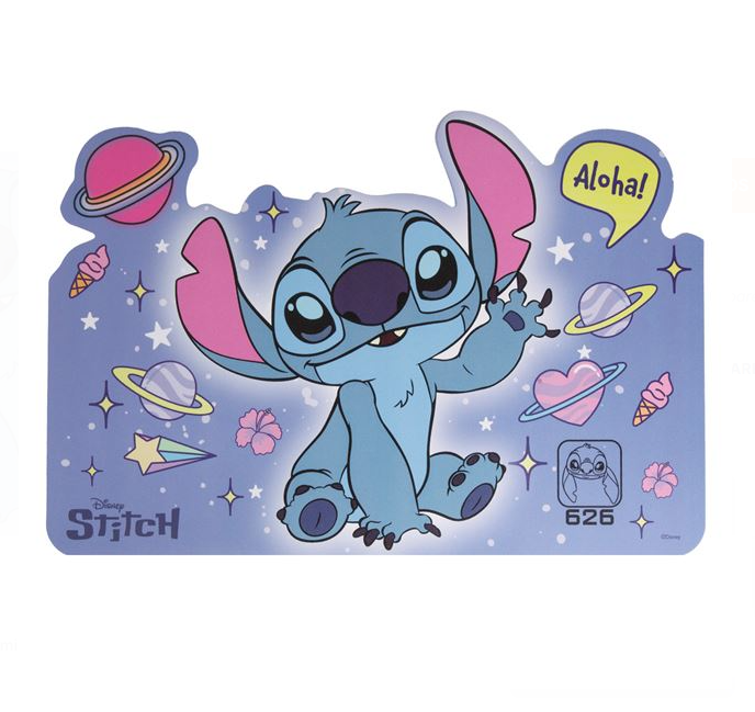 Plansa pentru plastilina si protectie masa, tip A3, plastic, imprimeu Stitch, 43x28 cm