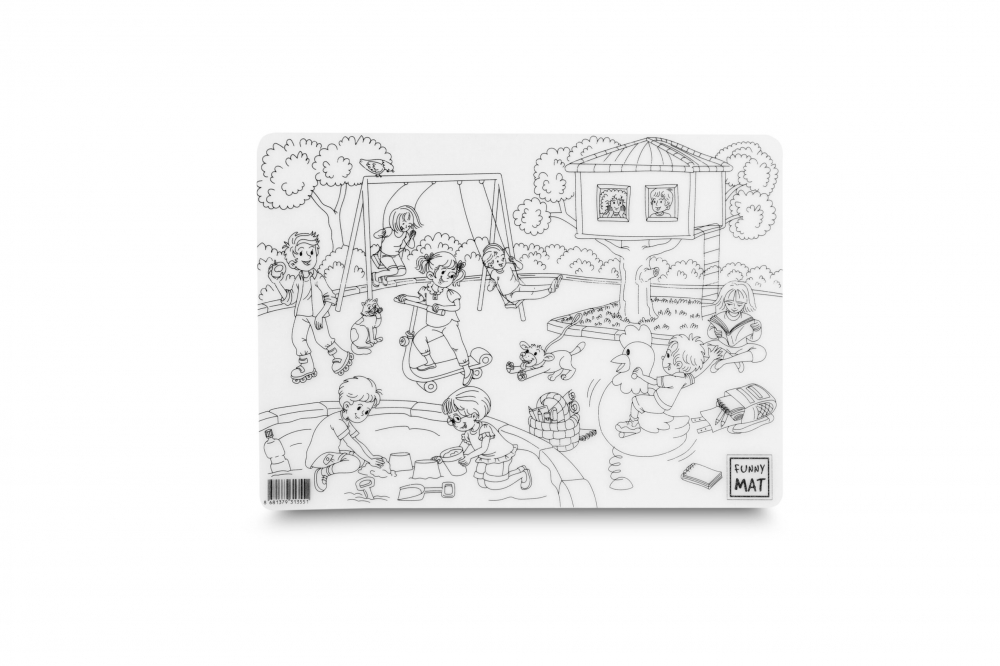 Planșă Reutilizabilă de Colorat cu Prințese și Locul de Joacă – 25 x 35 cm – Visul Oricărei Fetițe! [2]