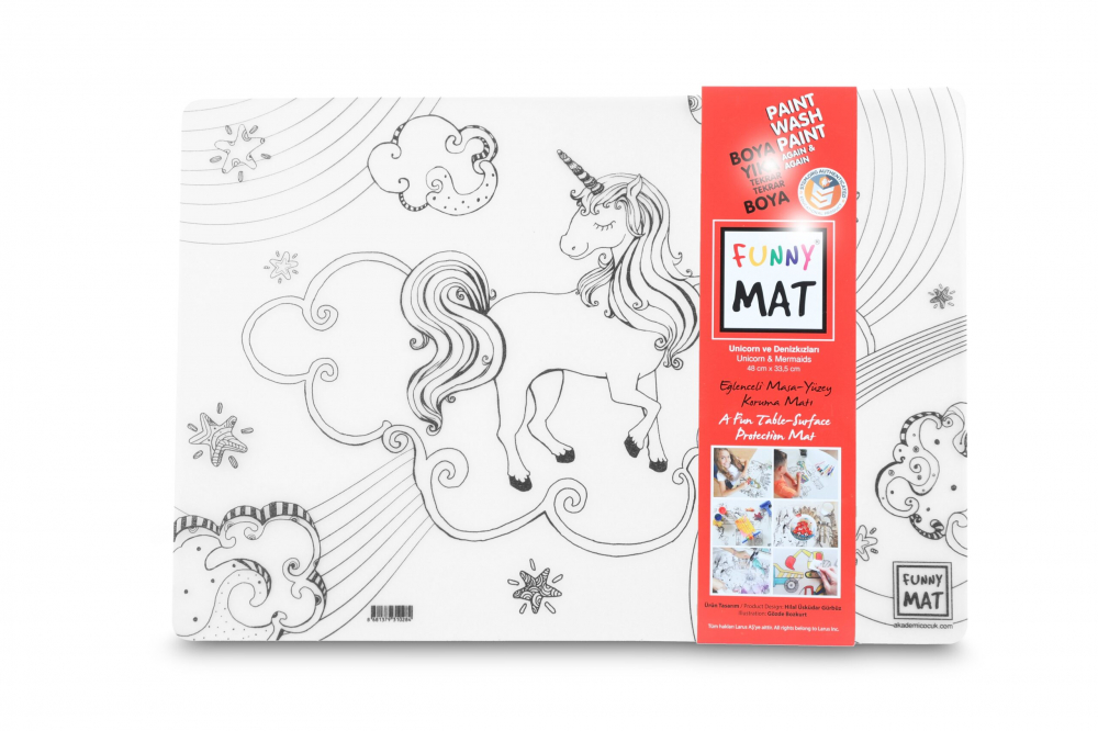 Planșă Reutilizabilă de Colorat cu Unicorni & Sirene – 33,5 x 48 cm – Magie și Distracție Infinită! [3]