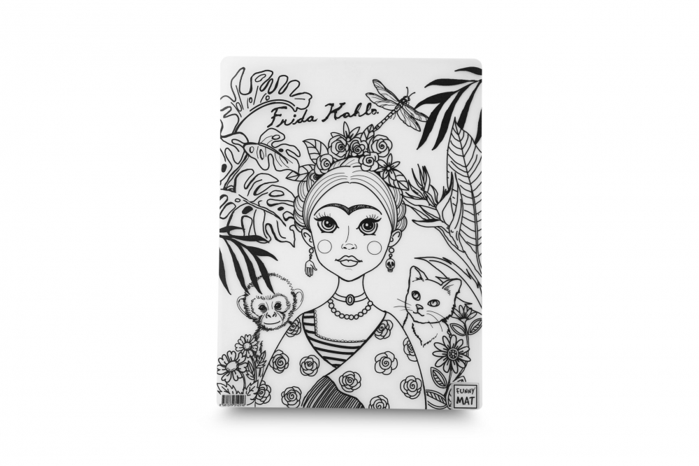 Planșă Reutilizabilă de Colorat – Frida Kahlo – 30 x 40 cm – Inspirație Artistică pentru Tineri Creativi [2]