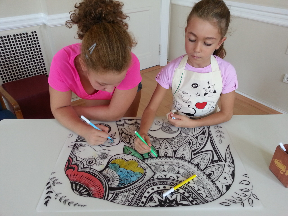 Planșă reutilizabilă de colorat Funny Mat, model Elefant ,68x48 cm [2]