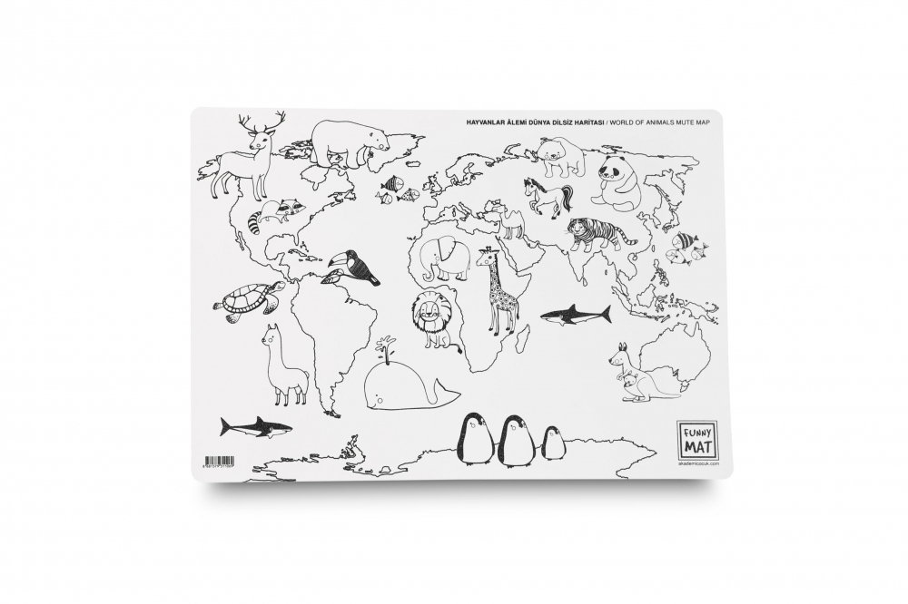 Planșă Reutilizabilă de Colorat – Lumea Animalelor – 48 × 33,5 cm – Descoperă Natura Prin Culoare [2]