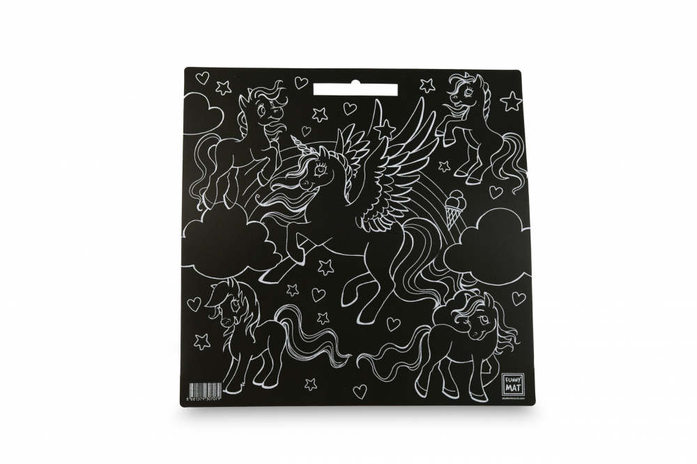 Planșă Reutilizabilă de Colorat – Unicorni – 40 × 40 cm [2]