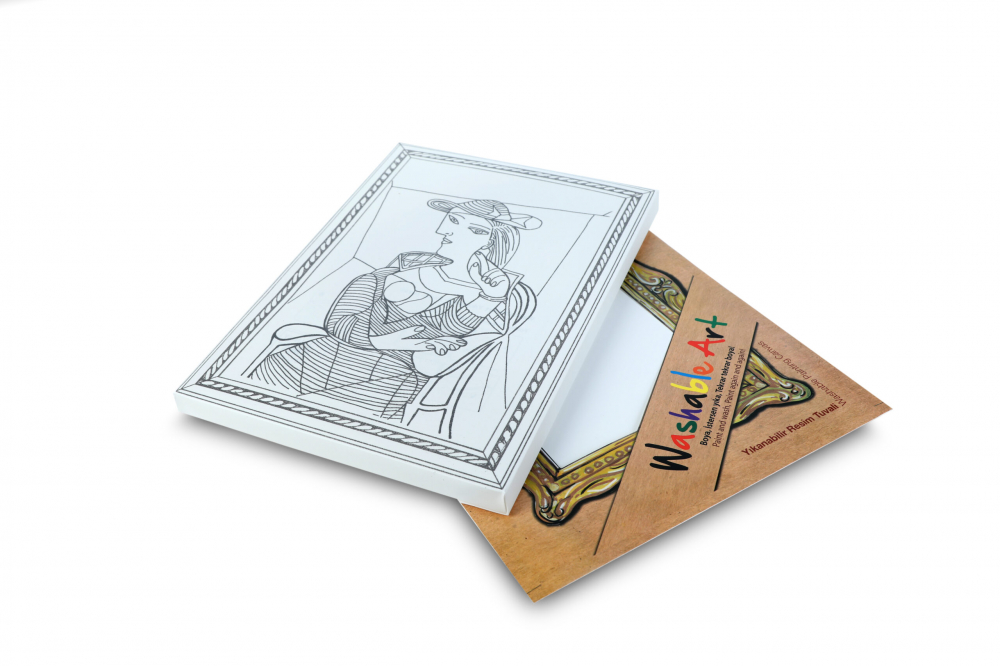 Planșă Reutilizabilă de Colorat – Washable Art – Pablo Picasso: „Femeie Așezată” – 25 × 35 cm [6]