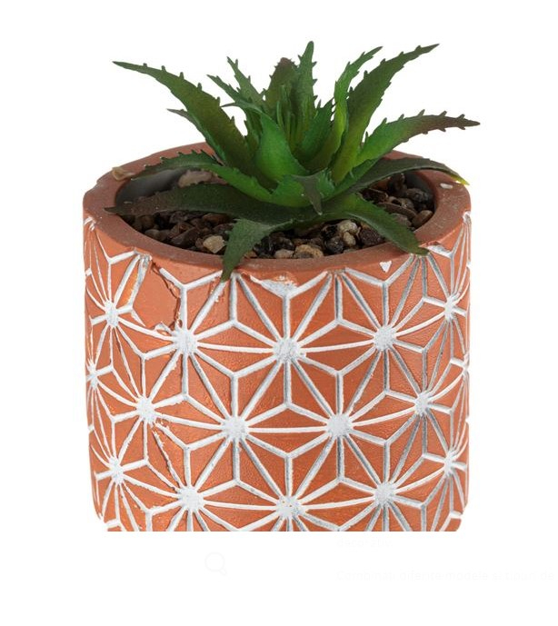Planta decorativa artificiala in ghiveci ceramic [2]