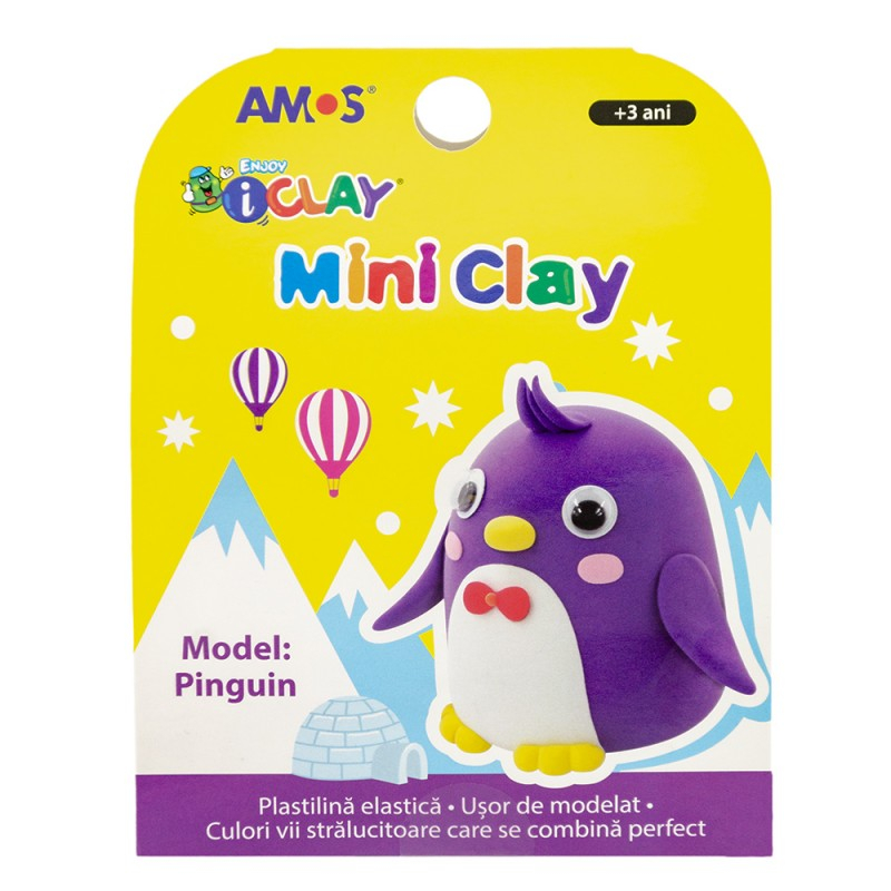 Plastilina iClay MiniClay model pinguin,30 grame [1]