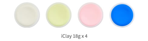 Plastilina iClay-set 4 culori cu instructiuni,pastel, 2 neon si fosforescent,4 ani [3]