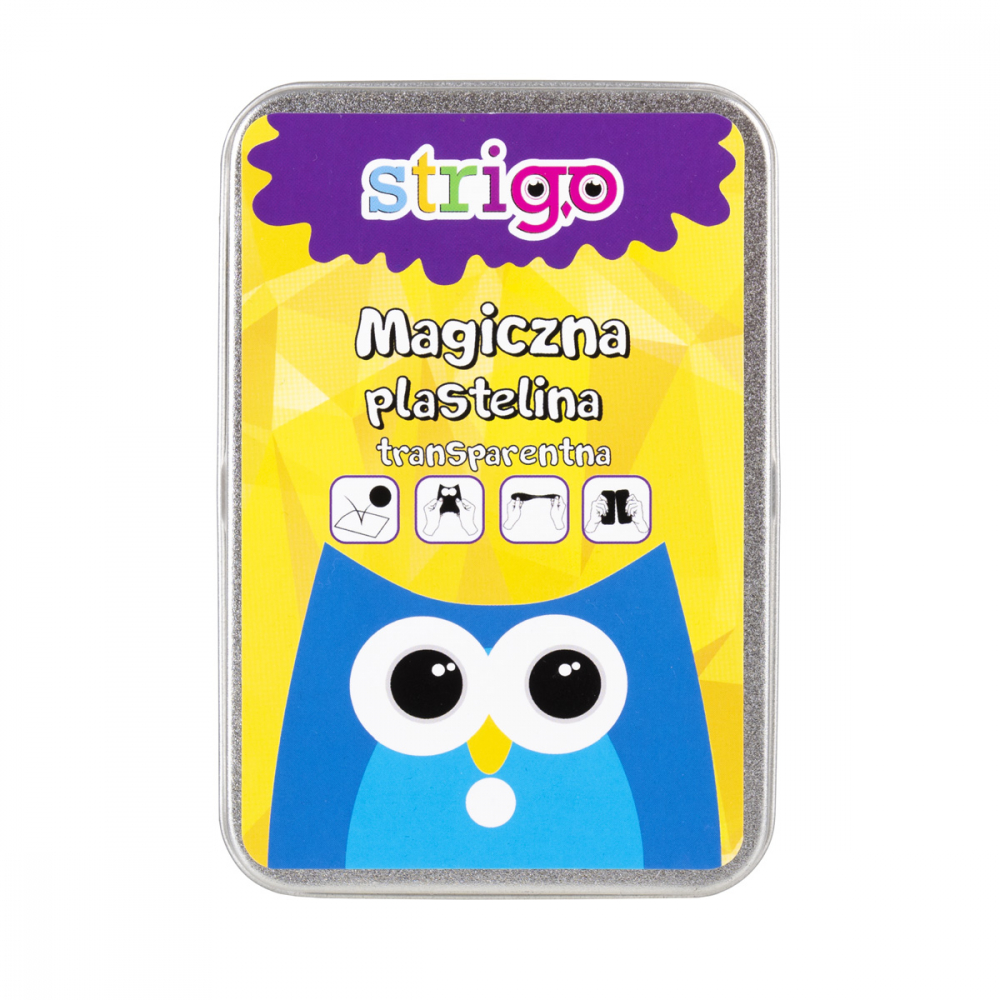 Plastilina magica Strigo in cutie metalica, transparenta [2]