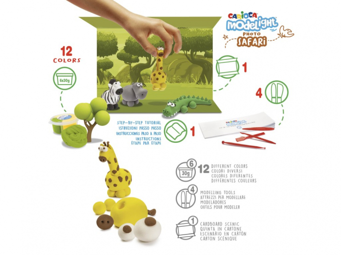 Plastilină ModeLight Maxi PlayBox Carioca [8]